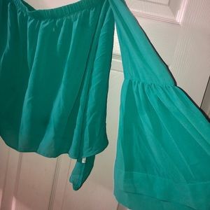 Blue belle top! Super cute dressy top.